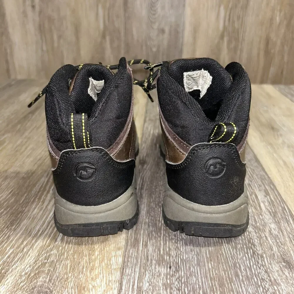 Magellan Outdoors Kids Boys Youth US Size 2 YFWMFYC1139 Brown Waterproof Boots